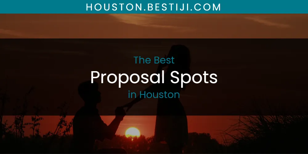 The Absolute Best Proposal Spots in Houston  [Updated 2025]